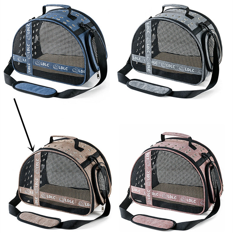HKM-5190333 One Shoulder Portable Cat Travel Bag with Waterproof Oxford Cloth