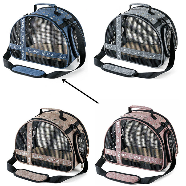 HKM-5190333 One Shoulder Portable Cat Travel Bag with Waterproof Oxford Cloth