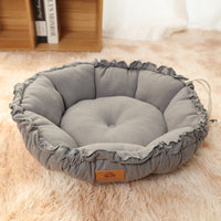 HKM-5191357 Reversible Donut Cat Bed for Indoor Cats – Versatile Dual-Use Design for Puppies and Kittens