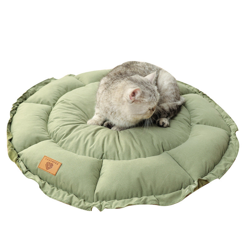 HKM-5191357 Reversible Donut Cat Bed for Indoor Cats – Versatile Dual-Use Design for Puppies and Kittens