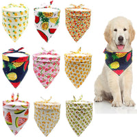 HKM-519379 Triangle Pet Saliva Towel - Soft Cotton for Small, Medium & Large Dogs