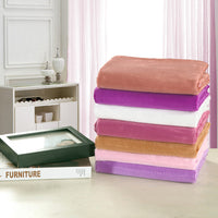 HKM-519443 Simple Style Beauty Salon Bedding Set in Soft Short Plush Fabric - Available in Various Colors