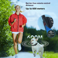 HKM-5194685 Smart Dog Trainer with Bark Stop Device, Reflective Webbing, and Charging Cable - Black, ABS Material