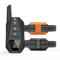 HKM-5194685 Smart Dog Trainer with Bark Stop Device, Reflective Webbing, and Charging Cable - Black, ABS Material