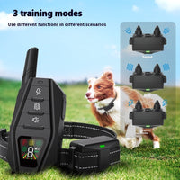 HKM-5194685 Smart Dog Trainer with Bark Stop Device, Reflective Webbing, and Charging Cable - Black, ABS Material
