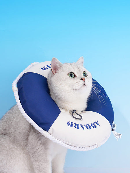 HKM-5195837 Anti-Lick Recovery Collar for Cats and Dogs - Soft Twill + PP Cotton, Multiple Sizes Available
