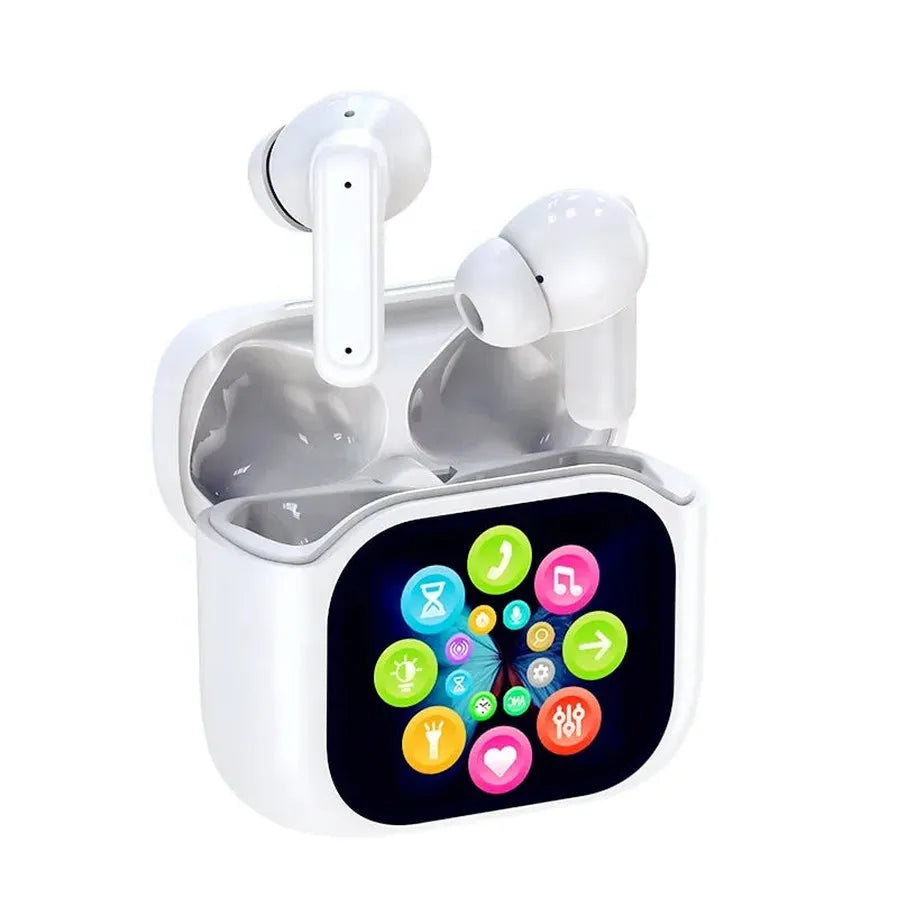 HKM-519635 Wireless Earbuds with LED Display, Active Noise Cancellation, In-Ear Design, Waterproof and Gaming Features