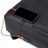 HKM-519699 Lightweight Waterproof Laptop Backpack with USB Charging Port and High Capacity for Outdoor Use
