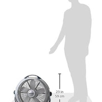 HKM-5197139 20" Wind Machine Fan, Air Circulator with 3 Speeds, Gray