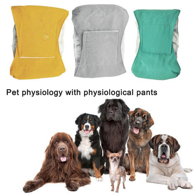 HKM-5197501 Waterproof Absorbent Cotton Diaper for Male Dogs - Soft and Comfortable for Small to Medium Breeds