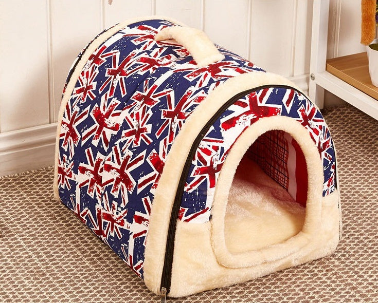 HKM-5197885 Portable Removable and Washable Dual-Purpose Pet Nest with Handle and Anti-Slip Design