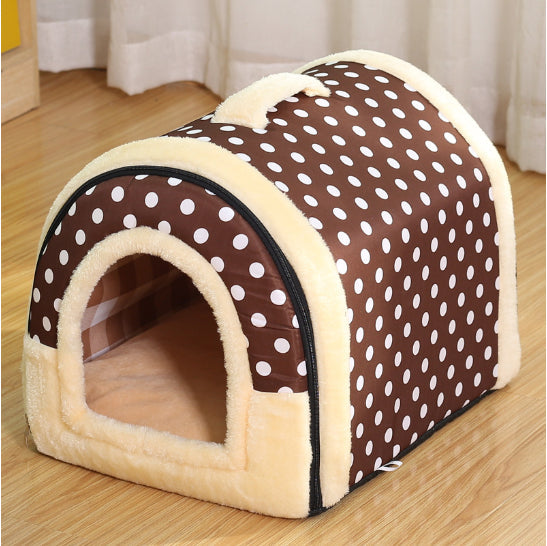 HKM-5197885 Portable Removable and Washable Dual-Purpose Pet Nest with Handle and Anti-Slip Design