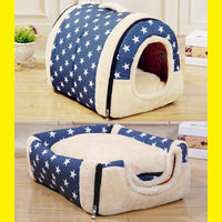 HKM-5197885 Portable Removable and Washable Dual-Purpose Pet Nest with Handle and Anti-Slip Design