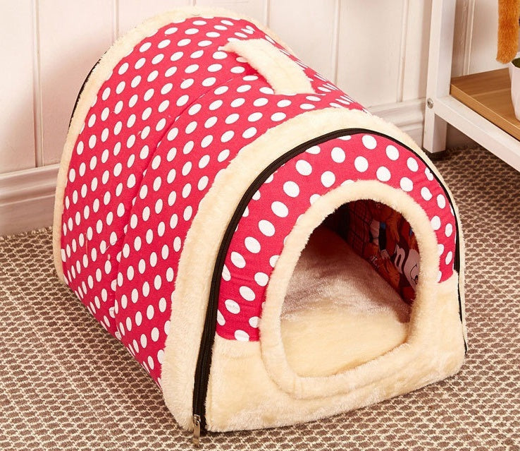 HKM-5197885 Portable Removable and Washable Dual-Purpose Pet Nest with Handle and Anti-Slip Design