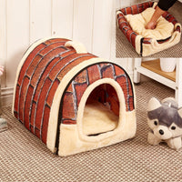 HKM-5197885 Portable Removable and Washable Dual-Purpose Pet Nest with Handle and Anti-Slip Design