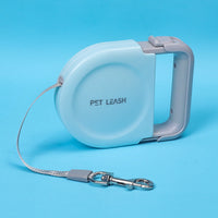 HKM-5199421 5m Retractable Pet Leash with ABS Handle - Scalable, Available in Blue, White, Green, Pink