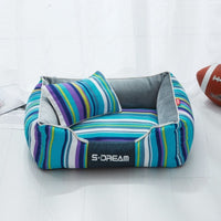 HKM-5199677 Cozy Cotton Pet House for Cats and Dogs - Waterproof Design in Sky Blue or Bright Yellow