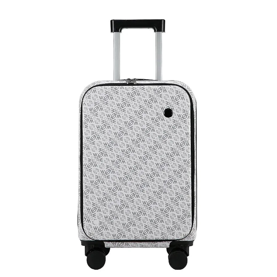 HKM-520019 Vintage Mini Suitcase Party Favour – Small Carry-On Luggage with Cup Holder