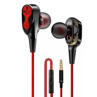 HKM-520019 Wired In-Ear Dual-Moving Coil Gaming Headset with Microphone for PC