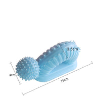 HKM-5200445 Durable Pet Molar Teeth Cleaning Stick Toy for Chewing, Available in Blue, Pink, and Green