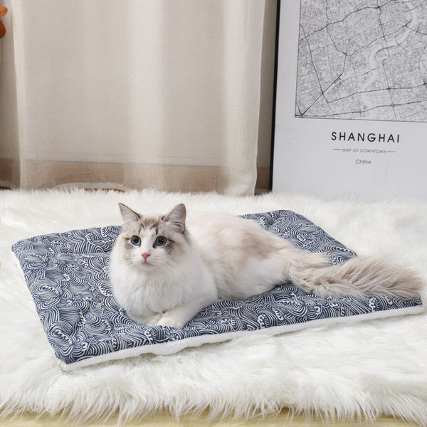 HKM-5201469 Thick Cotton and Linen Lamb Wool Dog Mattress - Non-Sticky Hair, Easy to Wash, Multiple Sizes Available