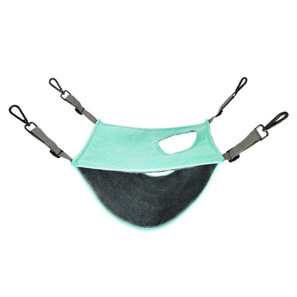 HKM-520147 Cozy Double-Layered Hammock for Small Pets - Perfect for Hamsters, Guinea Pigs, and More
