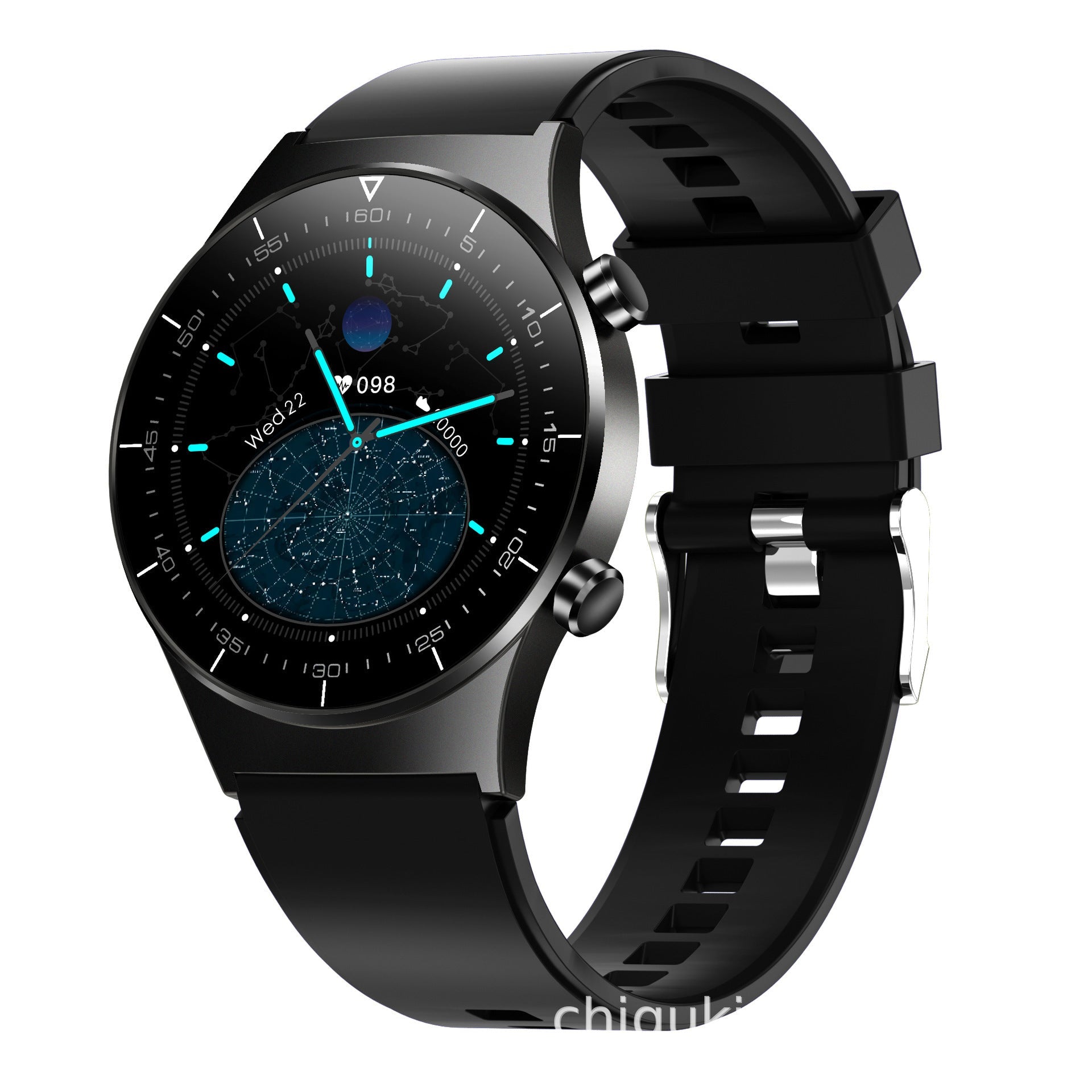 HKM-520147 Smart Watch with Heart Rate and Blood Pressure Monitoring, Step Tracking, and Sleep Analysis
