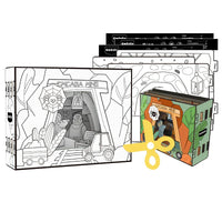 HKM-520211 3D Educational Theatre Puzzle for Kids - Graffiti Style DIY Toy for Ages 2-4