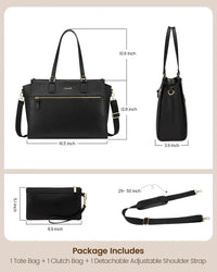 HKM-520339 15.6-Inch Women’s Casual Sports Laptop Tote Bag - Versatile Shoulder and Crossbody Style for Office, School, and Travel
