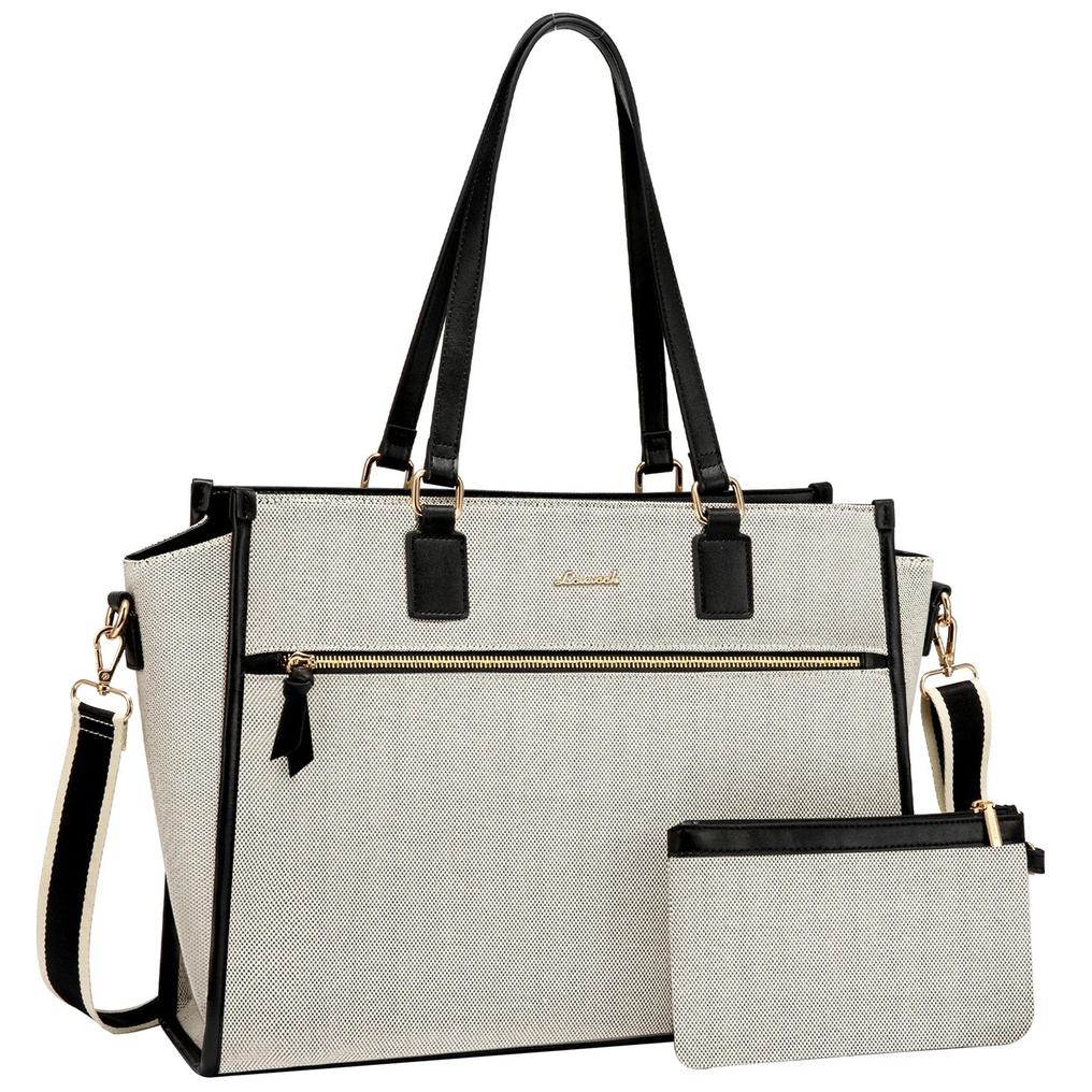 HKM-520339 15.6-Inch Women’s Casual Sports Laptop Tote Bag - Versatile Shoulder and Crossbody Style for Office, School, and Travel