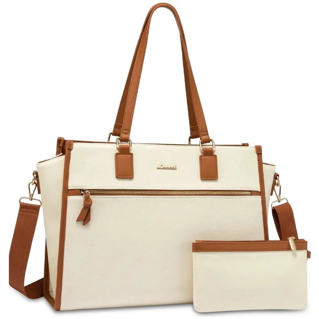 HKM-520339 15.6-Inch Women’s Casual Sports Laptop Tote Bag - Versatile Shoulder and Crossbody Style for Office, School, and Travel