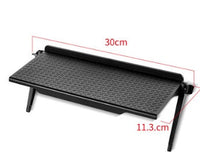 HKM-520339 Set-Top Box Storage Shelf - Free Punching Wall-Mounted Rack for Routers and Computers (Black/White)