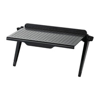 HKM-520339 Set-Top Box Storage Shelf - Free Punching Wall-Mounted Rack for Routers and Computers (Black/White)
