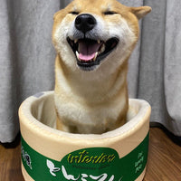 HKM-5203645 Cute Shiba Inu Design Soft Cloth Instant Noodle Dog Bed for Cats and Small Dogs