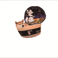 HKM-5203645 Cute Shiba Inu Design Soft Cloth Instant Noodle Dog Bed for Cats and Small Dogs