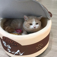 HKM-5203645 Cute Shiba Inu Design Soft Cloth Instant Noodle Dog Bed for Cats and Small Dogs