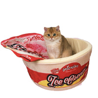 HKM-5203645 Cute Shiba Inu Design Soft Cloth Instant Noodle Dog Bed for Cats and Small Dogs