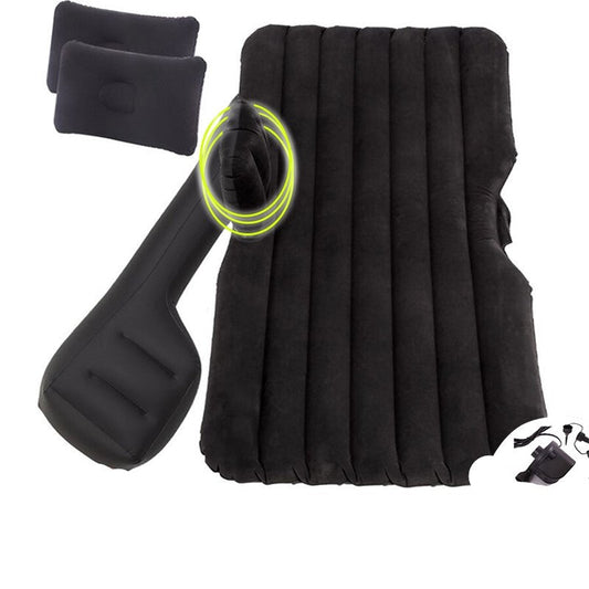 HKM-520467 Car Sleep Mattress with Headrest and Storage Solutions in Flocking Cloth