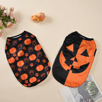 HKM-5205181 Halloween-Themed Pet Costumes for Dogs and Cats in Pumpkin Designs - Multiple Sizes Available
