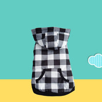 HKM-5205949 Cozy Plaid Waterproof Pet Jacket for Small Dogs ¨C Windproof and Warm for Autumn and Winter