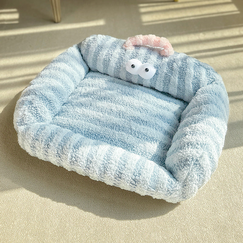 HKM-5206845 Cozy Pet Sleeping Mat for Small and Medium Dogs - Soft Cushion Winter Bed