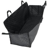 HKM-5207741 Dog Car Seat Cover - Black Oxford Fabric, 137x46x50 cm, Scratch-Resistant, Non-Slip, 4-Layer Design