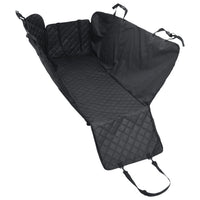 HKM-5207741 Dog Car Seat Cover - Black Oxford Fabric, 137x46x50 cm, Scratch-Resistant, Non-Slip, 4-Layer Design