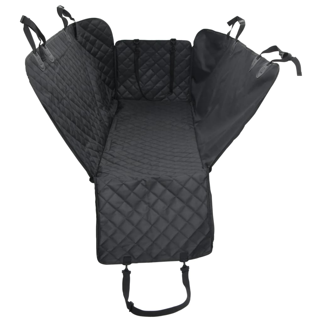 HKM-5207741 Dog Car Seat Cover - Black Oxford Fabric, 137x46x50 cm, Scratch-Resistant, Non-Slip, 4-Layer Design