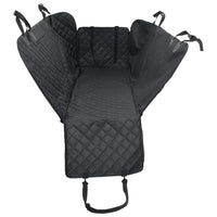 HKM-5207741 Dog Car Seat Cover - Black Oxford Fabric, 137x46x50 cm, Scratch-Resistant, Non-Slip, 4-Layer Design