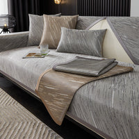 HKM-520787 Ice Silk Sofa Cushion Slipcover in Solid Colors - Various Sizes Available