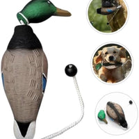 HKM-5207997 Durable Stuffed Duck Dog Toy for Aggressive Chewers - No Stuffing, Quacking Sound, Ideal for Training and Play