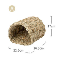 HKM-5209405 Handcrafted Natural Small Leaf Reed Molar Avoidance Nest - Two Sizes Available