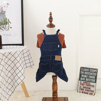 HKM-5209533 Casual Cotton Dog Jeans for Small Breeds - Teddy and Bichon Styles