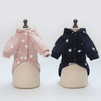 HKM-5210429 Pet Dog Sweatshirt with Pentagram Print - Available in Pink, Purple, Blue, Sizes S-XXL